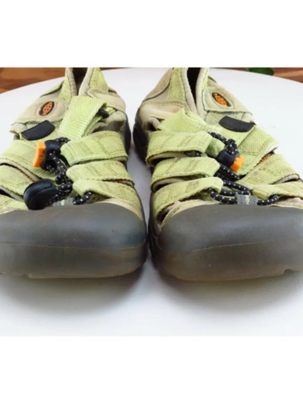 KEEN Youth Girls‎ Shoes Size 2 M Green Sport Fabric